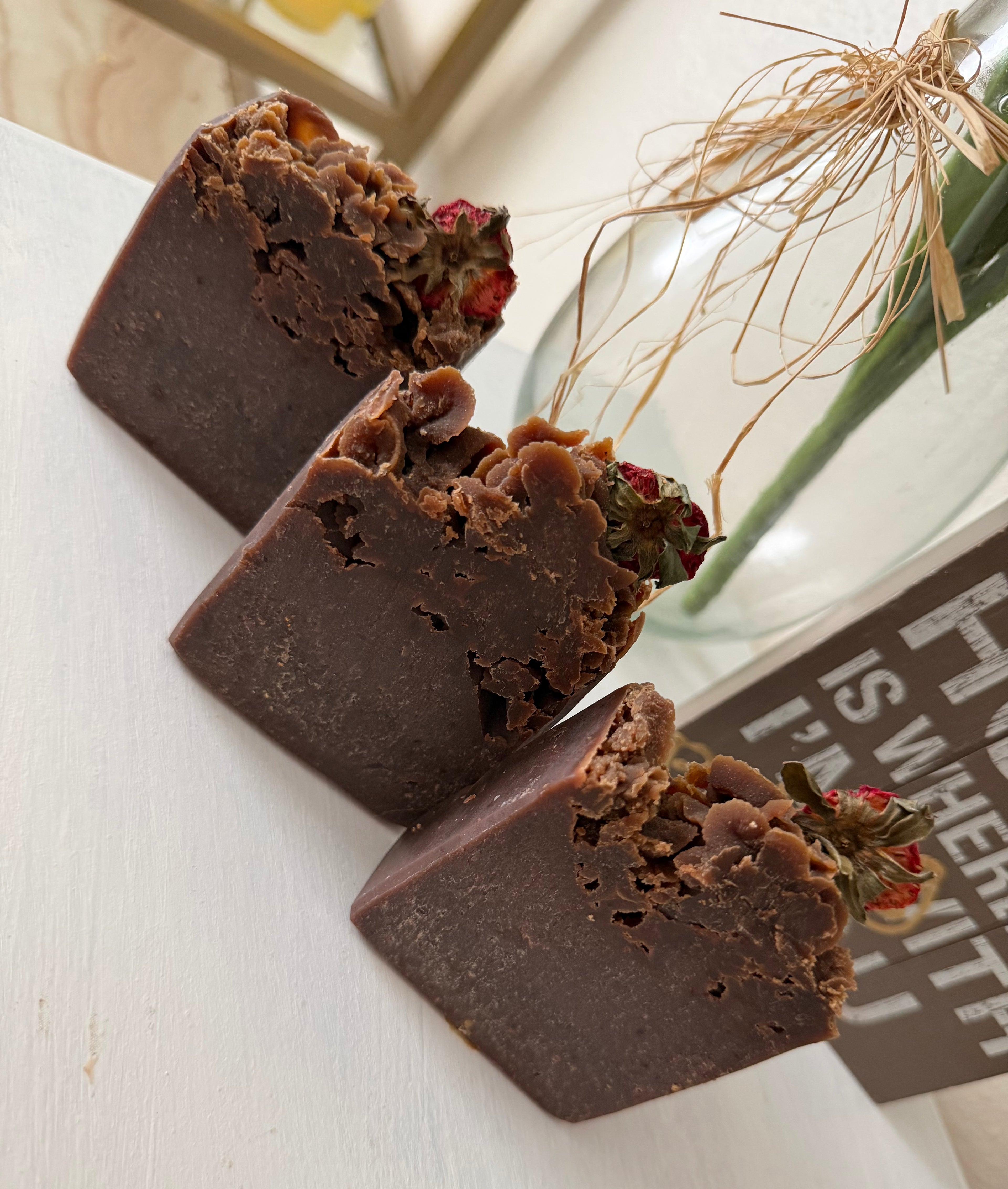Chocolate Strawberry Natural Goats Milk Soap 