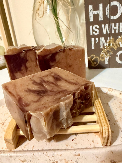 Almond honey natural handmade soap 